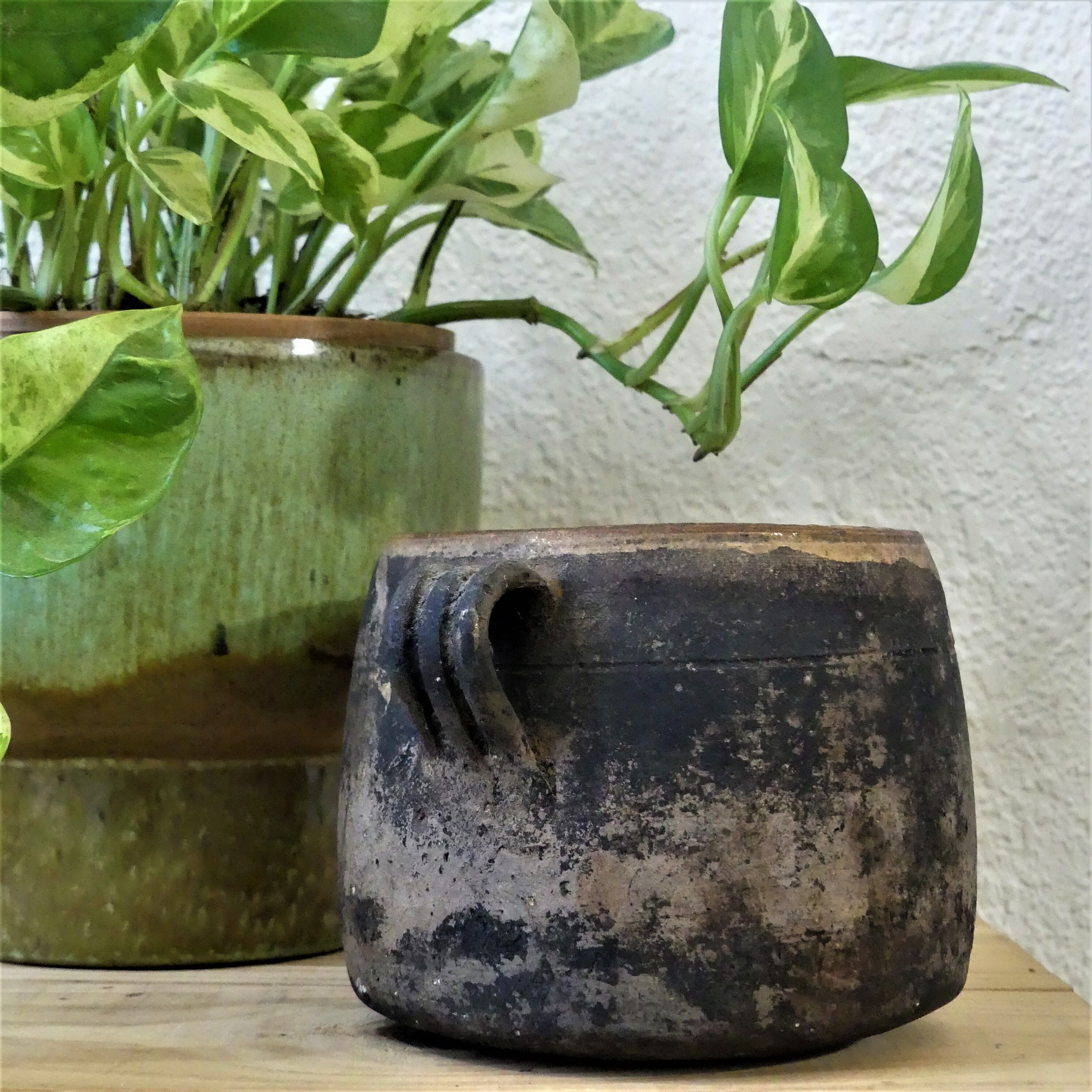 Cache-pot ancien en grès