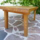 Table basse orme massif d'esprit brutaliste