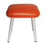 Small stool with orange seat