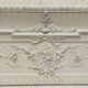 Decorative panel or top of door in wood and patinated stucco 19th century
