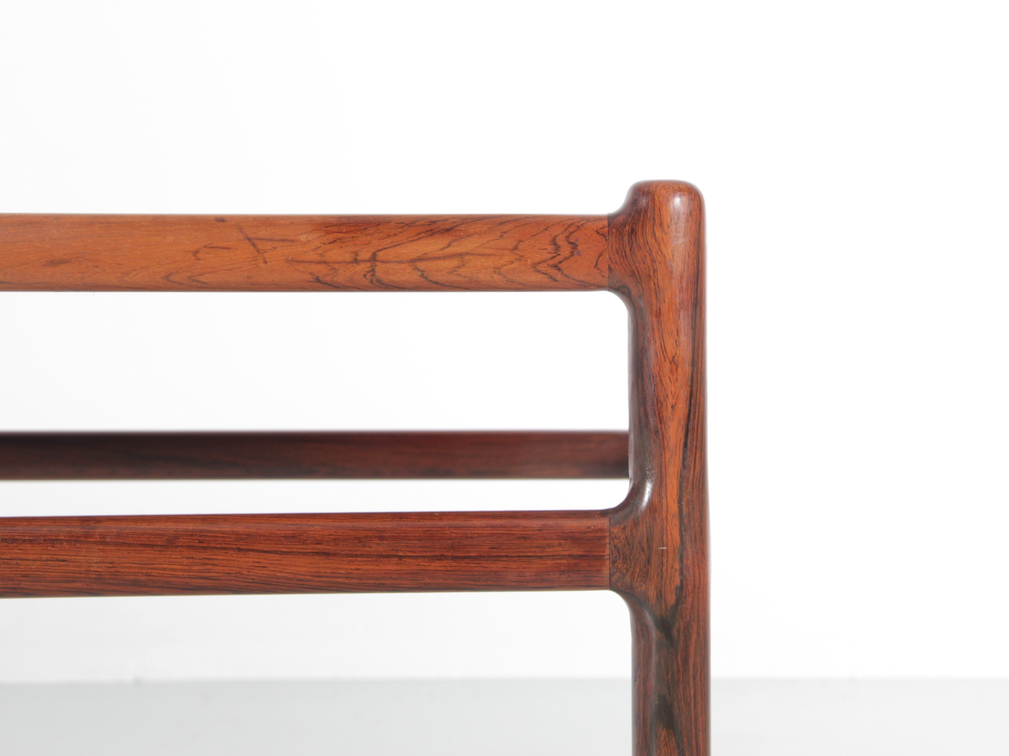 Scandinavian coffee table in Rio rosewood