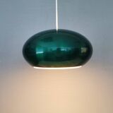 Top-class design lamp Model Medio in metal green colour (original) 1966. Jo Hammerborg Denmark