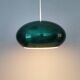 Top-class design lamp Model Medio in metal green colour (original) 1966. Jo Hammerborg Denmark