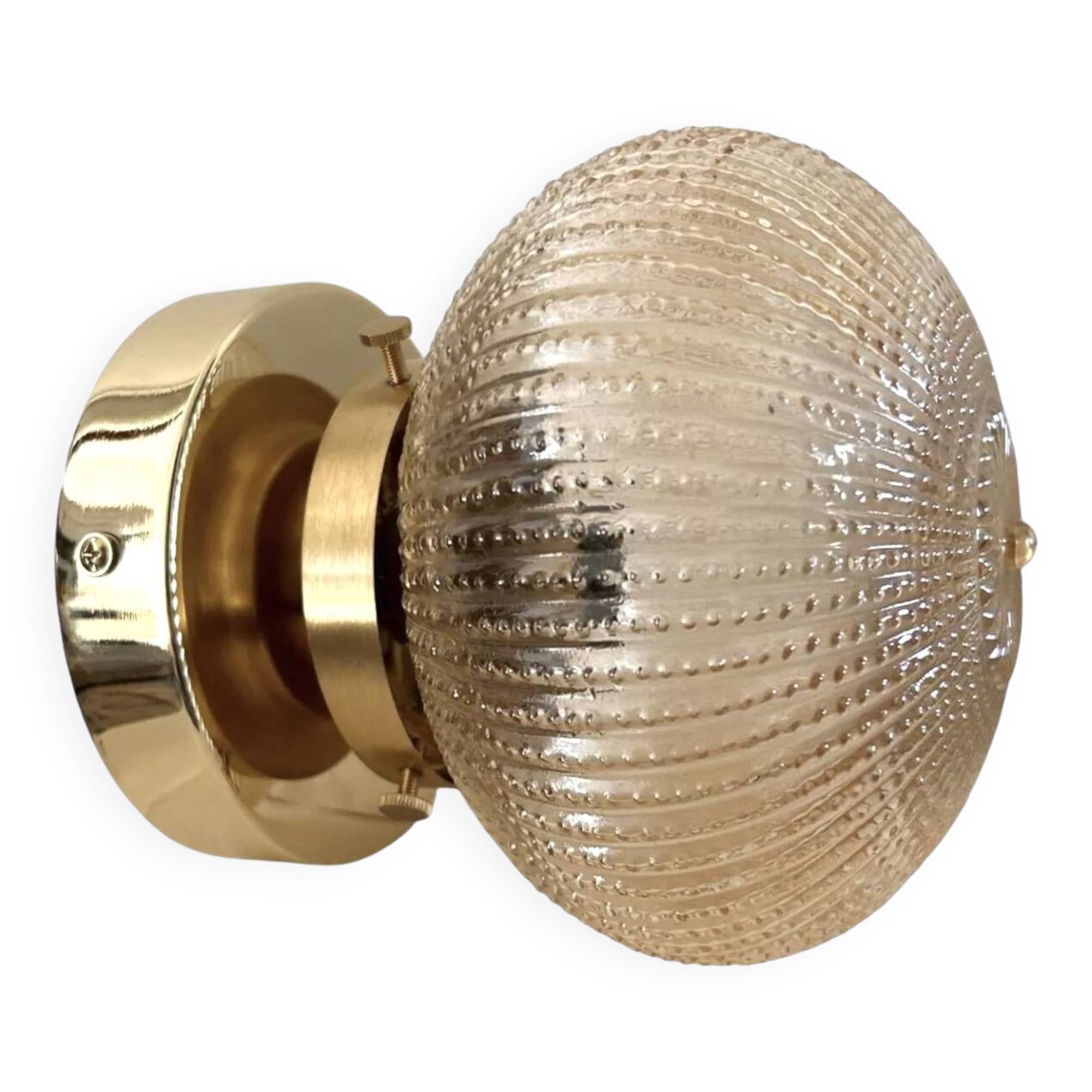 Golden globe wall light