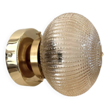 Golden globe wall light