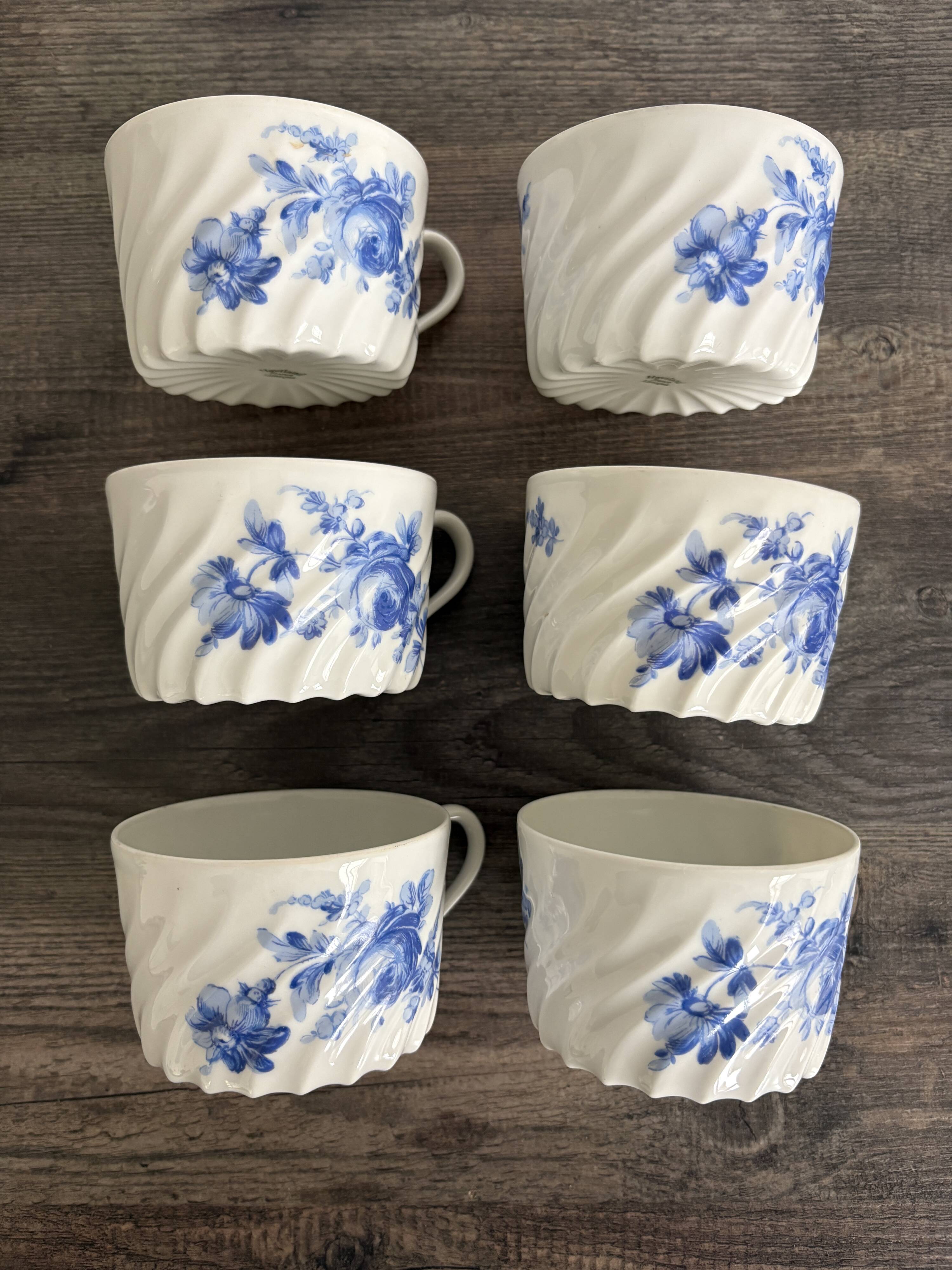 6 Haviland Limoges cups