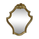 Louis XV style mirror guaranteed with water-gilded wood and gold leaf