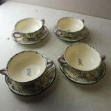 Set of soup bowls, georg Schmider Zeller décor, Dekor Favorite