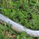 Giotto Stoppino Vintage Italian Smoked Glass and Chrome Oval Table