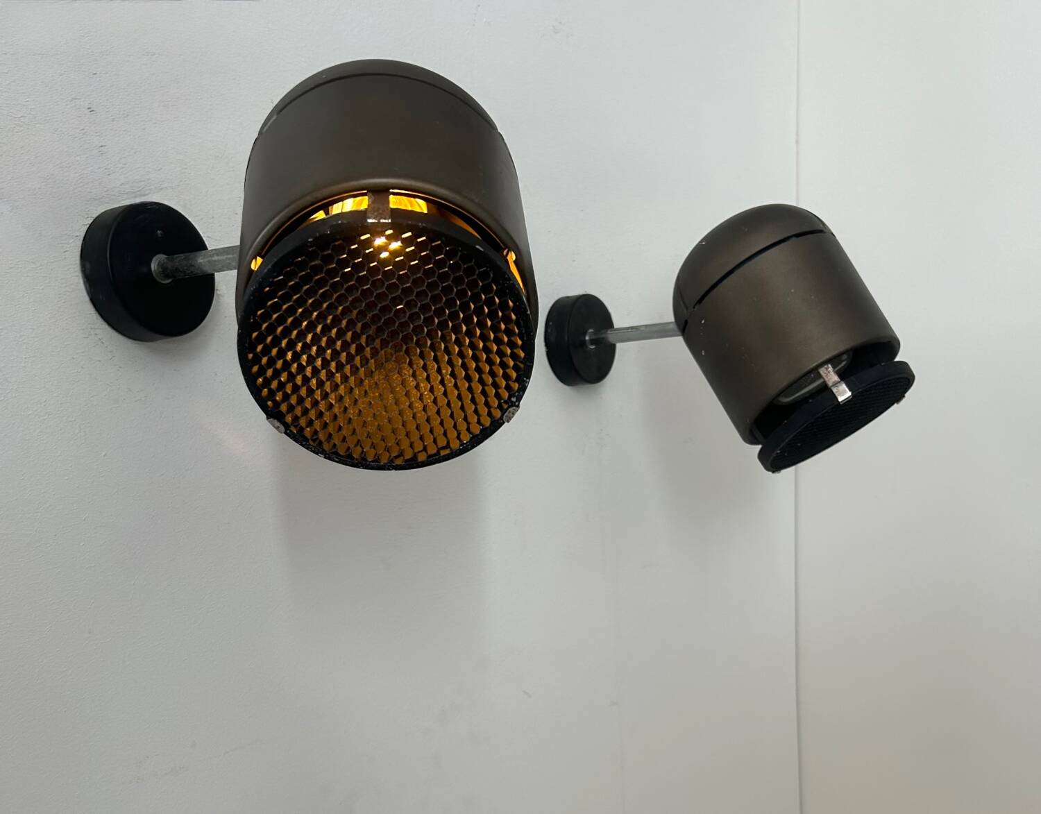 Pair of adjustable wall lights, metal by Staff Leuchten, Germany 1970