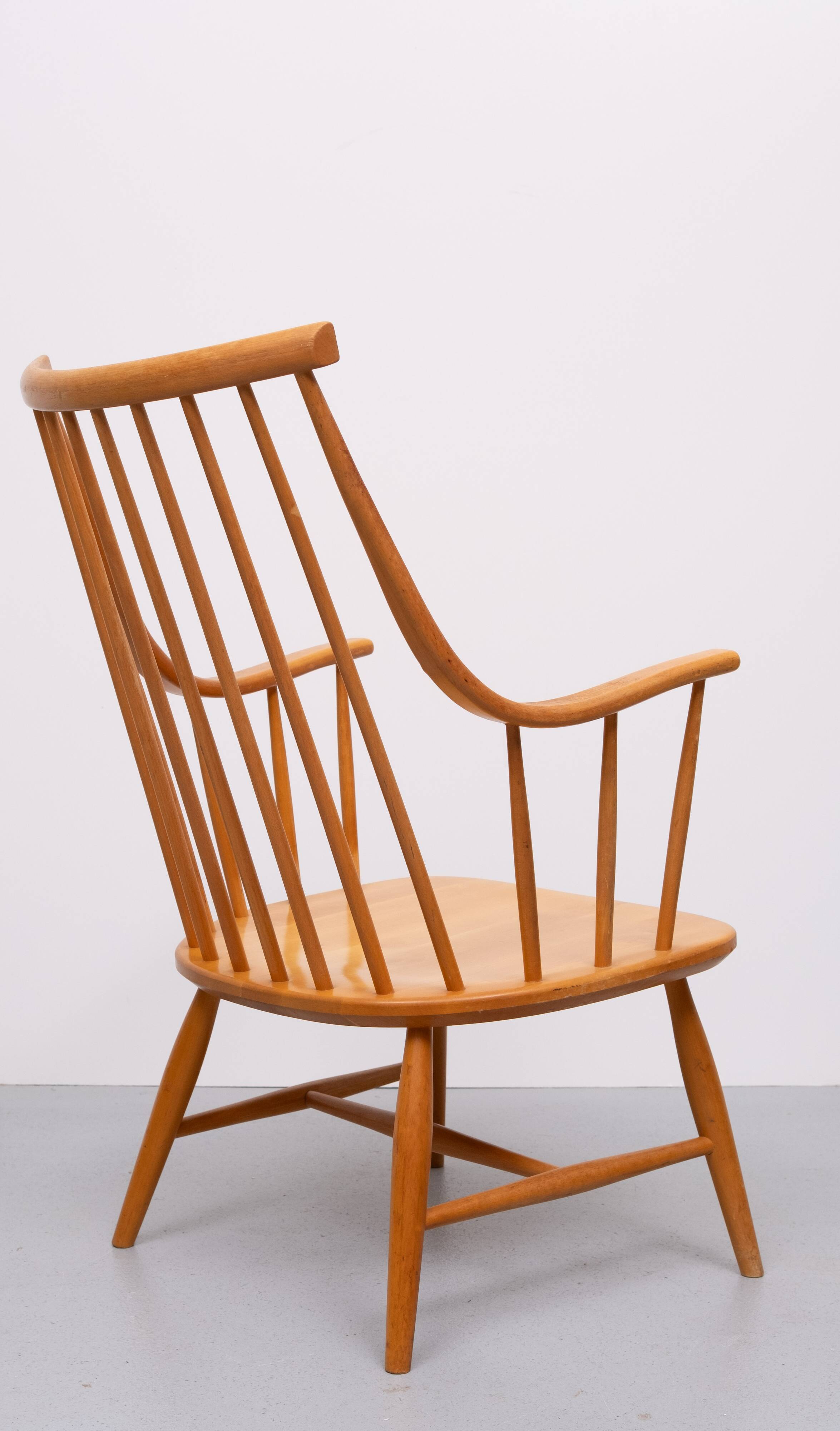 Grandessa Spindle back armchair by Lena Larsson for Nesto, Sweden 1960