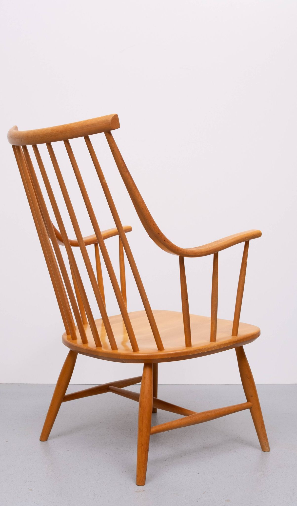 Grandessa Spindle back armchair by Lena Larsson for Nesto, Sweden 1960