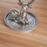 Silver ring holder deer