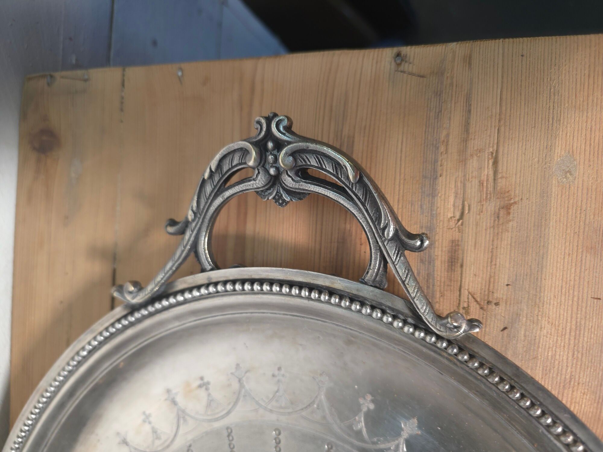 Silver-plated tray