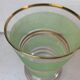 1950s vase in green granite frosted glass