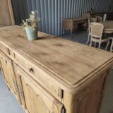 Large Louis XV style solid wood buffet, restored