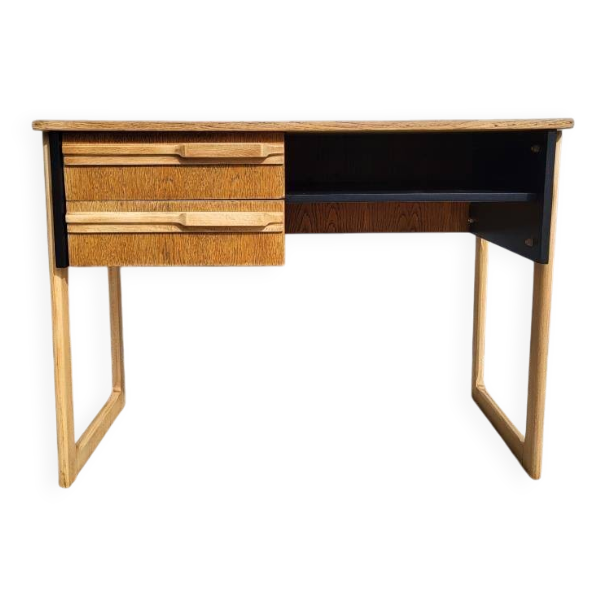 Scandinavian desk 1960s black pangaré