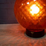 Venini Balloton table lamp red Murano glass