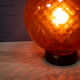 Lampe de table rouge verre de Murano, Venini Balloton