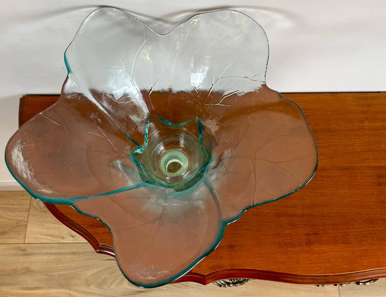 Grande coupe vintage en verre