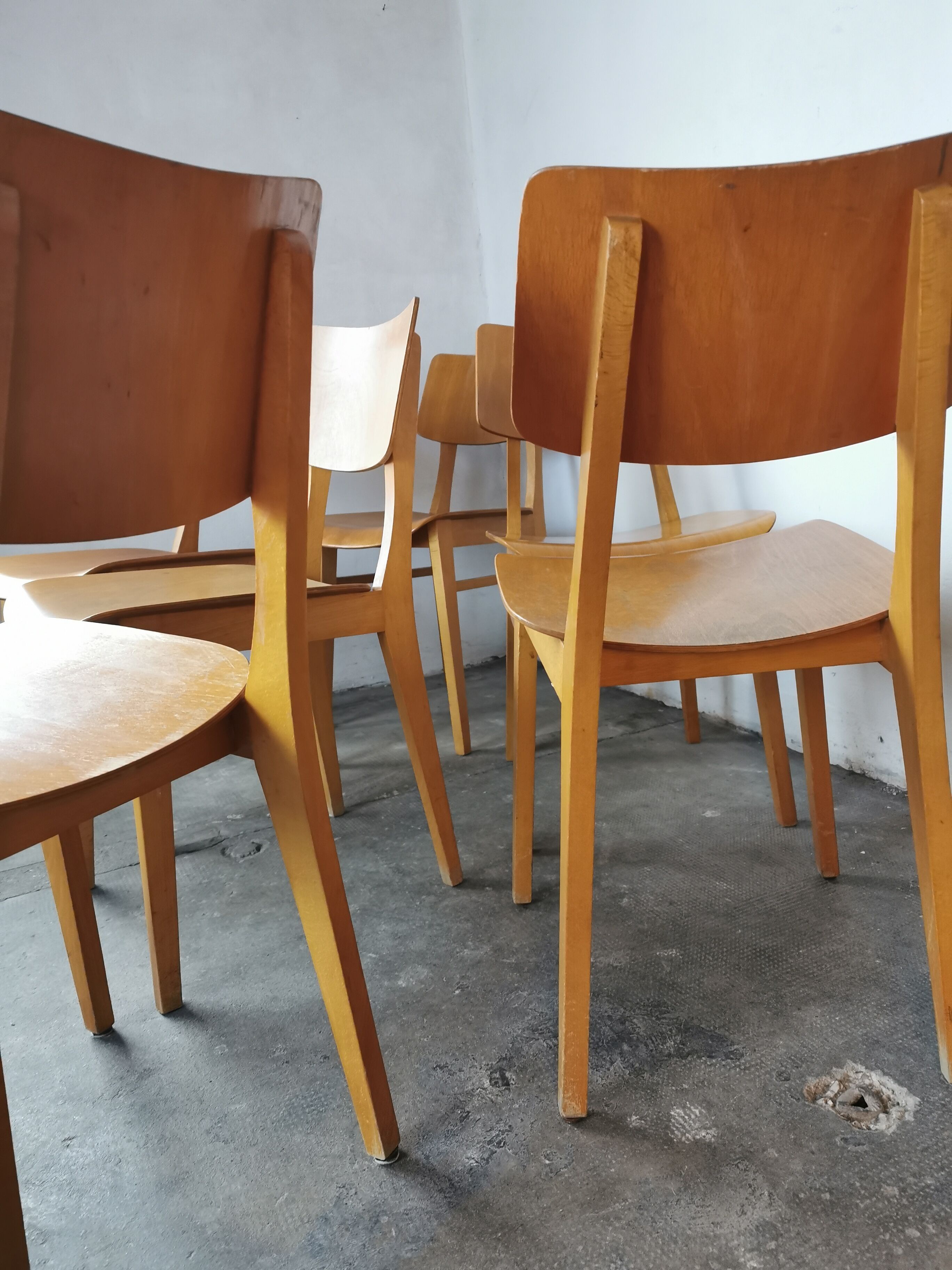 Set of 6 chairs from the 60s