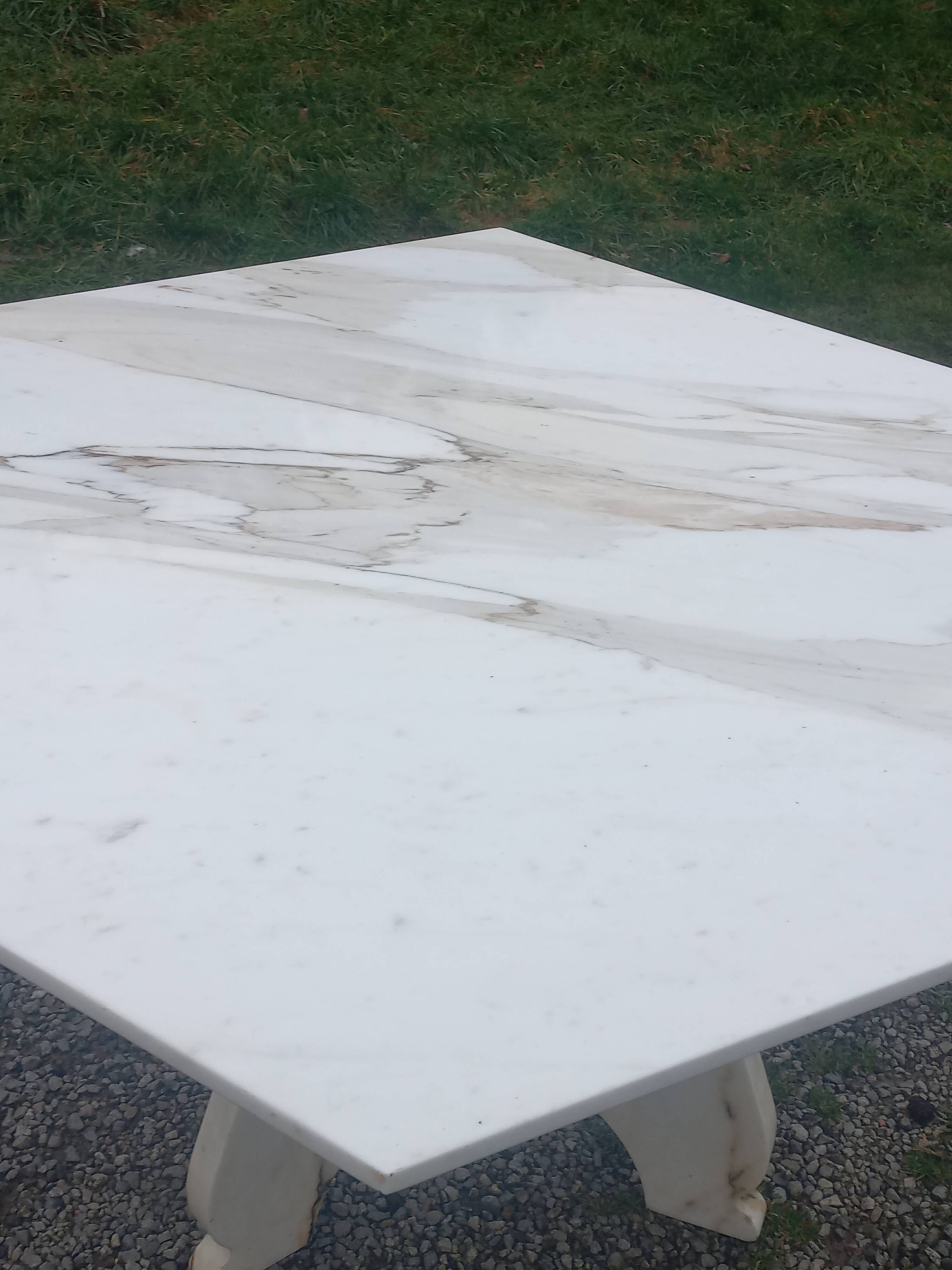 Table design en marbre des années 70