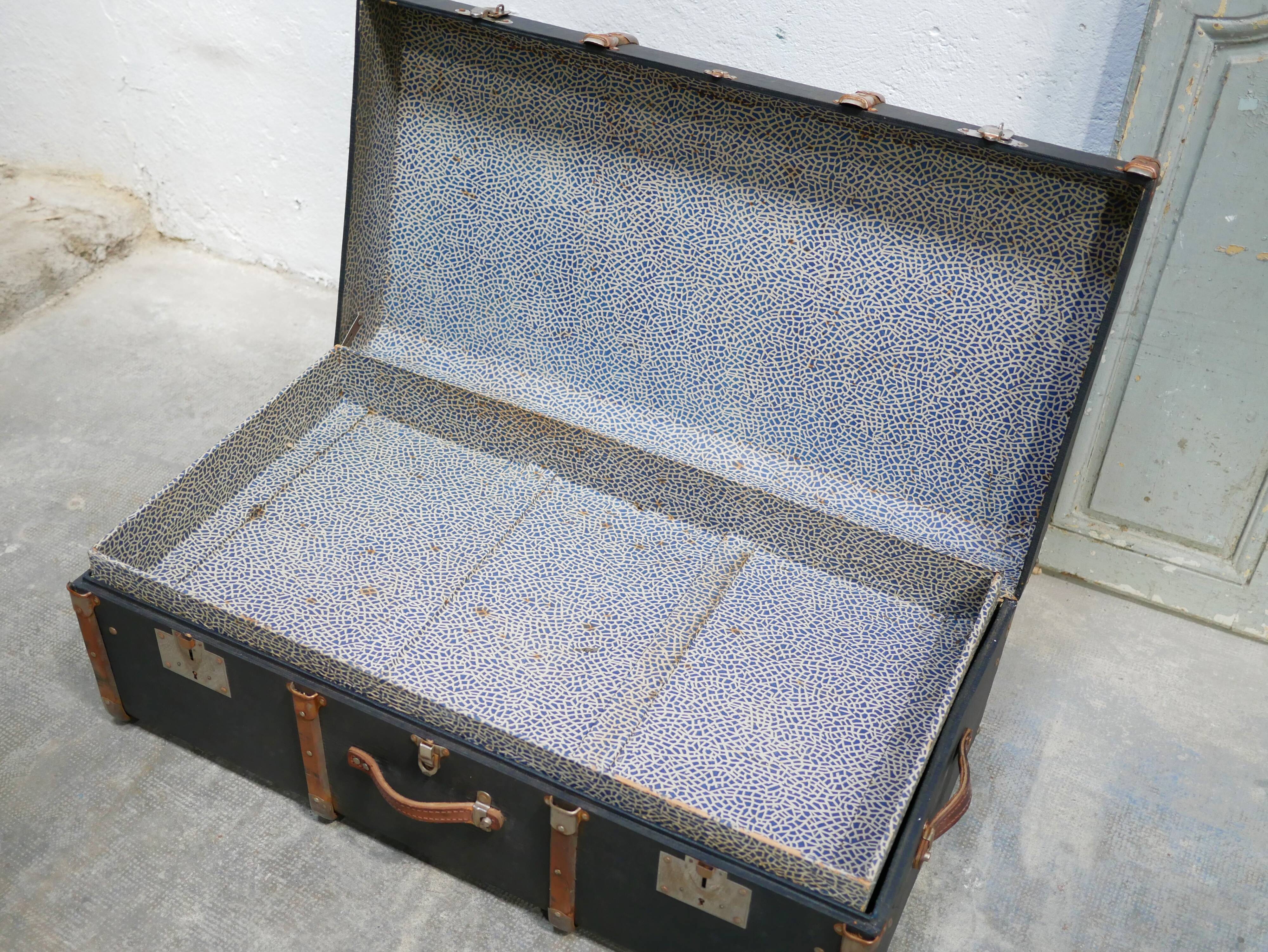 Vintage suitcase storage trunk
