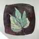 Decorative plate leaf signed