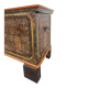 Coffre de dot antique extra grand en pin peint à la main
