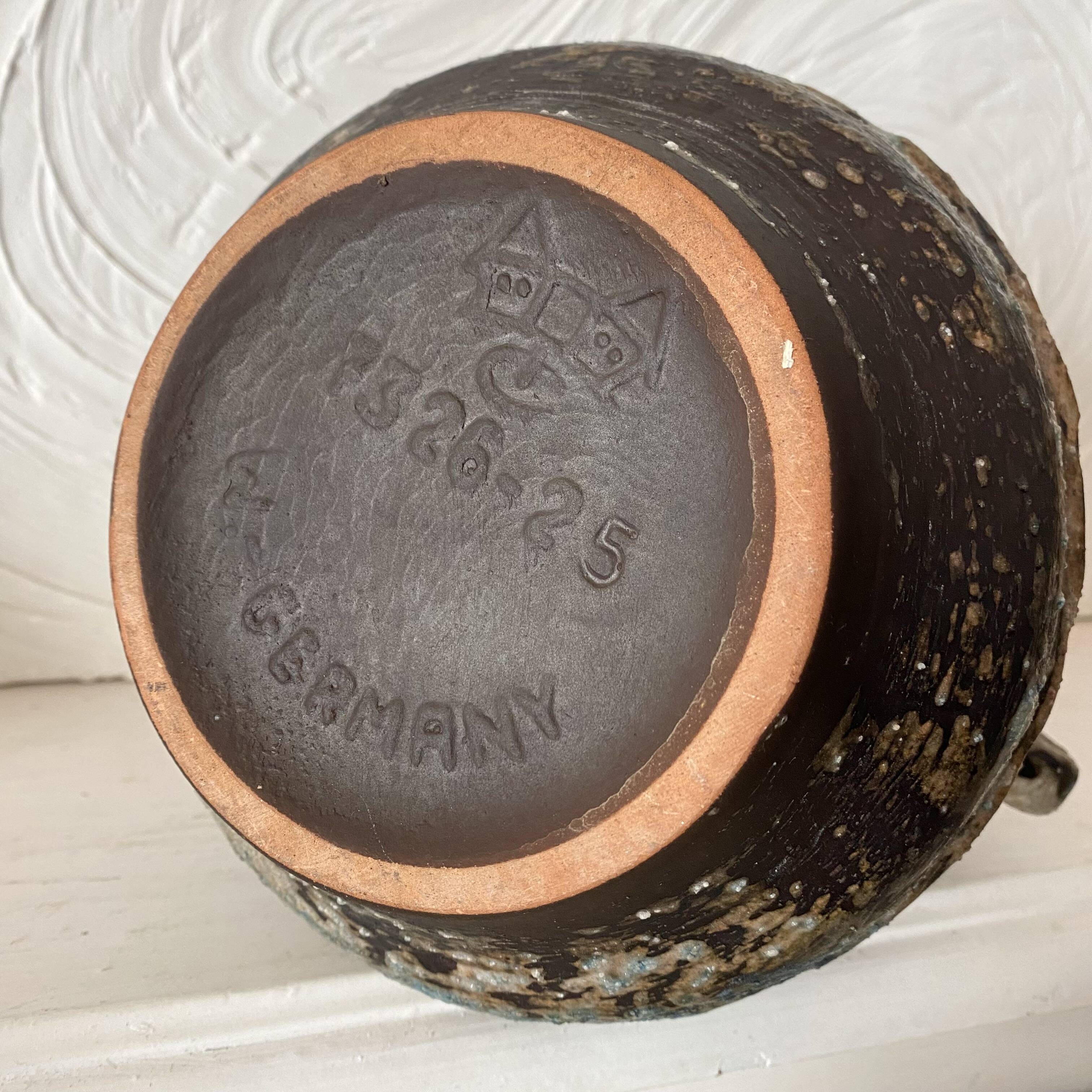 West German brutalist amphora vase