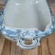 Légumier ancien KG Lunéville modèle Marceau décor bleu