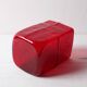 Mid-Century Modern Red Glass Vase by Christer Sjögren, Lindshammar, Sweden