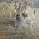 Hanging lamp with stamps