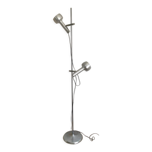 Lampadaire en aluminium brossé