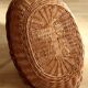 Grand panier à bois de cheminée tressé en osier massif fait main, vintage des années 80