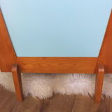 Bed baby/child of the 50s in wood and rattan