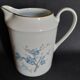 Eight-cup coffee service and creamer, Limoges porcelain, monogrammed