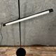 Lampe néon italienne vintage en fer noir