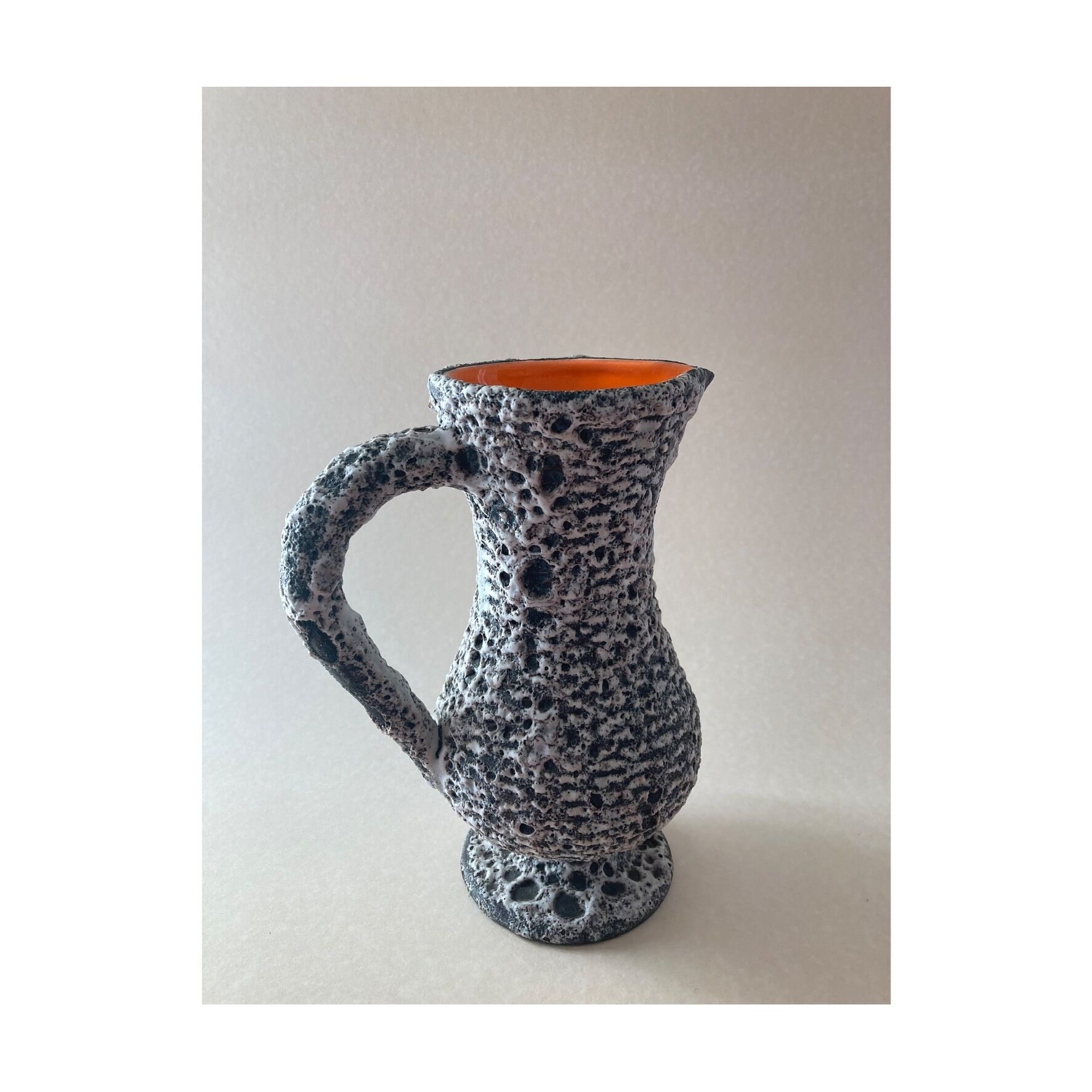Ceramic pitcher fat lava