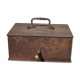 Old vintage store cash box for cash box silver metal cash