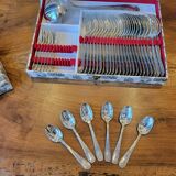 49-piece silver flatware set