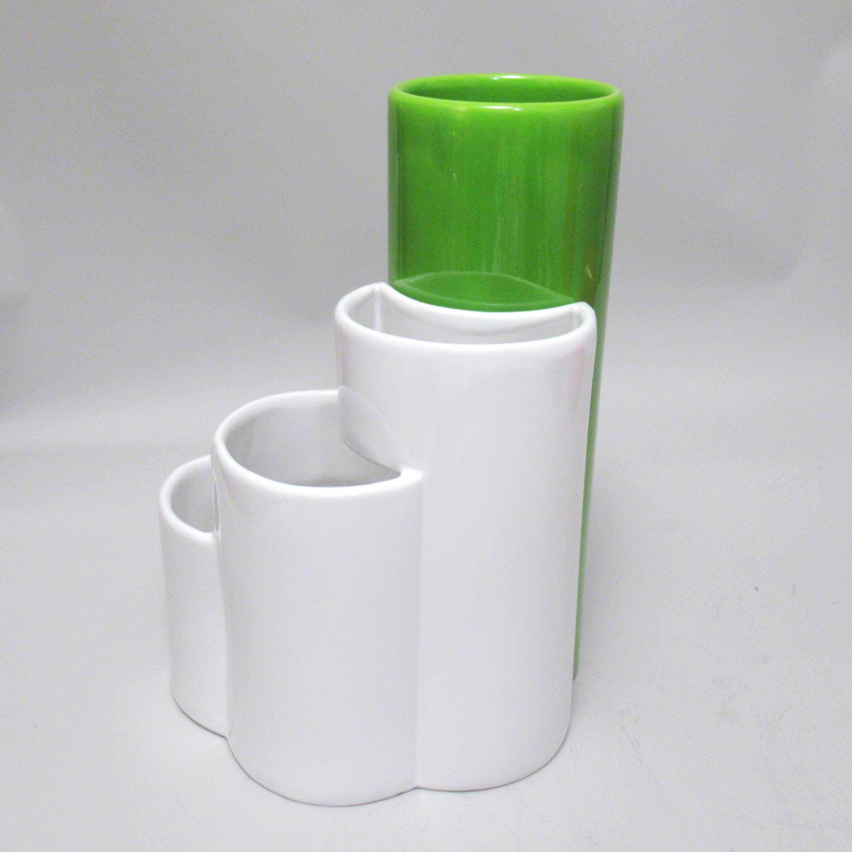 Vase Aster blanc Giotto Stoppino Fratelli Brambilla