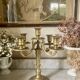 Golden bronze chandelier