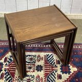 Set of 3 teak nesting tables from the 70s
