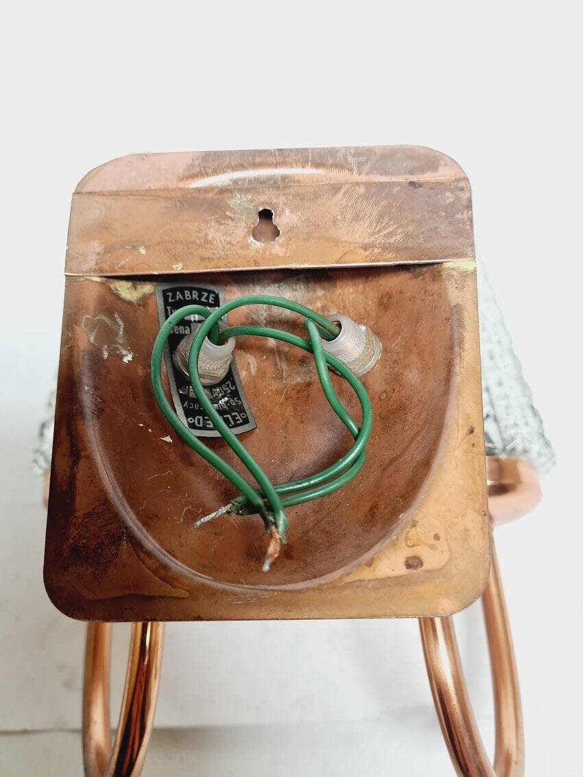 2-armed wall lamp from Elmet Zabrze, Poland, 1970s