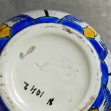 Soliflore bottle vase in fine earthenware boch frères la louvière-keramis early 20th century