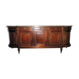 Louis XVI style mahogany sideboard with marble top