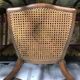 Suite de 6 chaises Louis Philippe en noyer et cannage 19eme