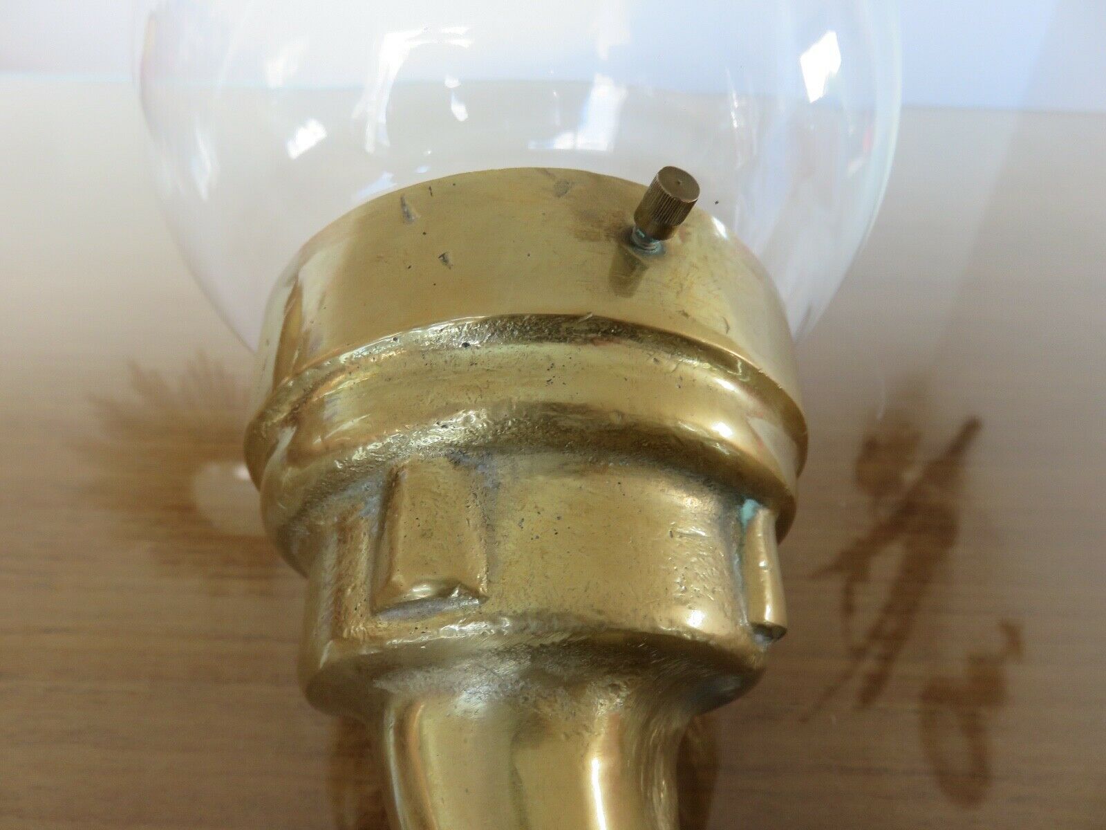 Pair of theater wall sconces in bronze art deco 30s