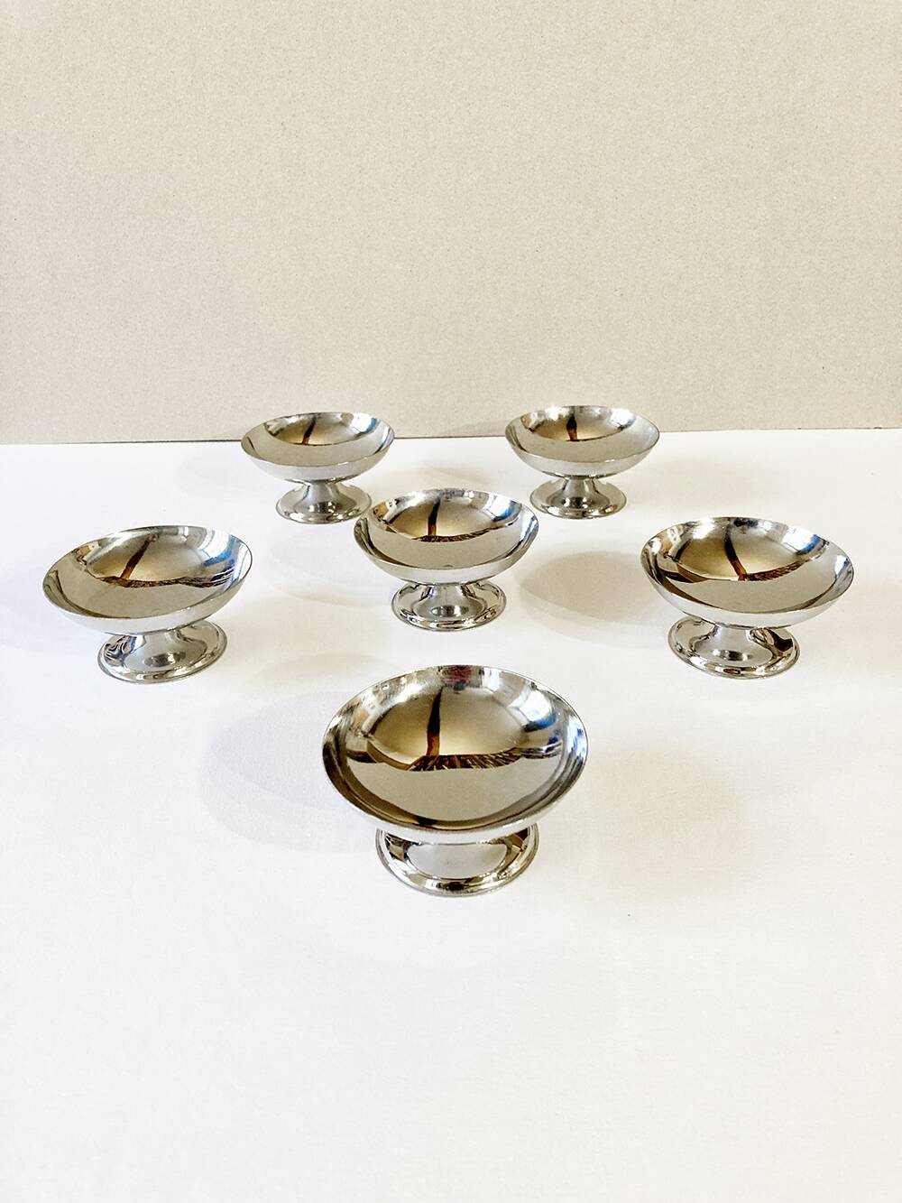 Guy Degrenne ice cream cups, 1970s-1980s